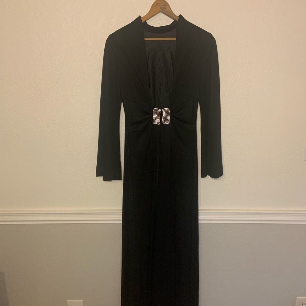 Vintage evening gown formal dress disco 70s goth